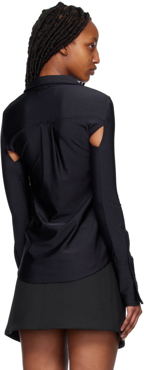 Coperni Black Cutout Shirt In Black