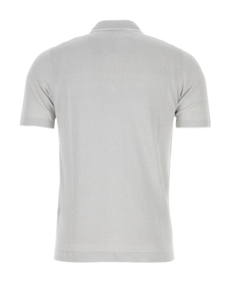 Fedeli Cardigan Linen Blend Chest Pocket In White