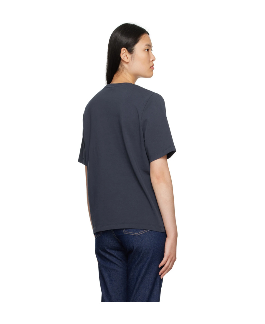 MAISON KITSUNÉ T-SHIRT WITH ROUND NECK AND SHORT SLEEVES 