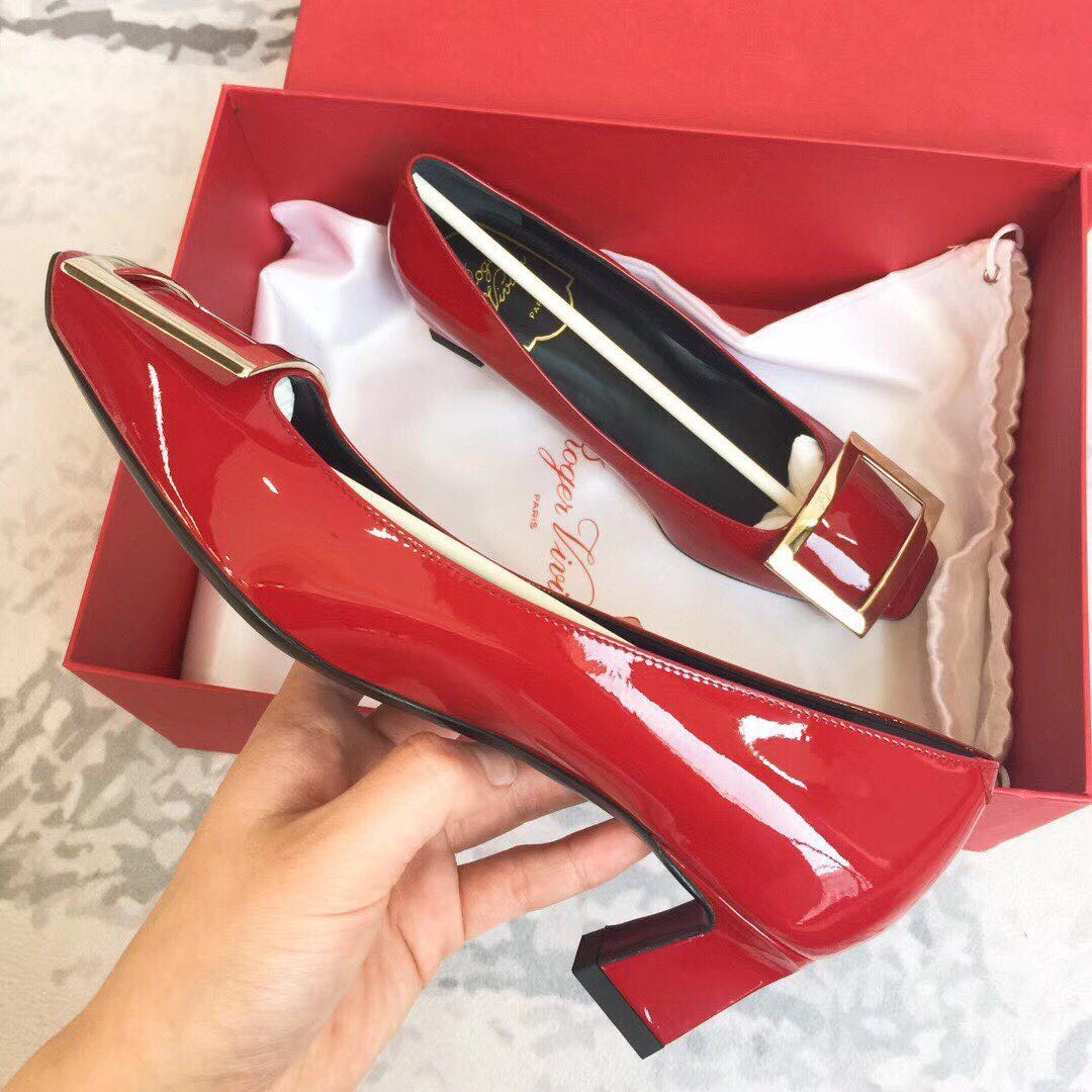 Shop Roger Vivier Trompette Buckle Pumps In Red