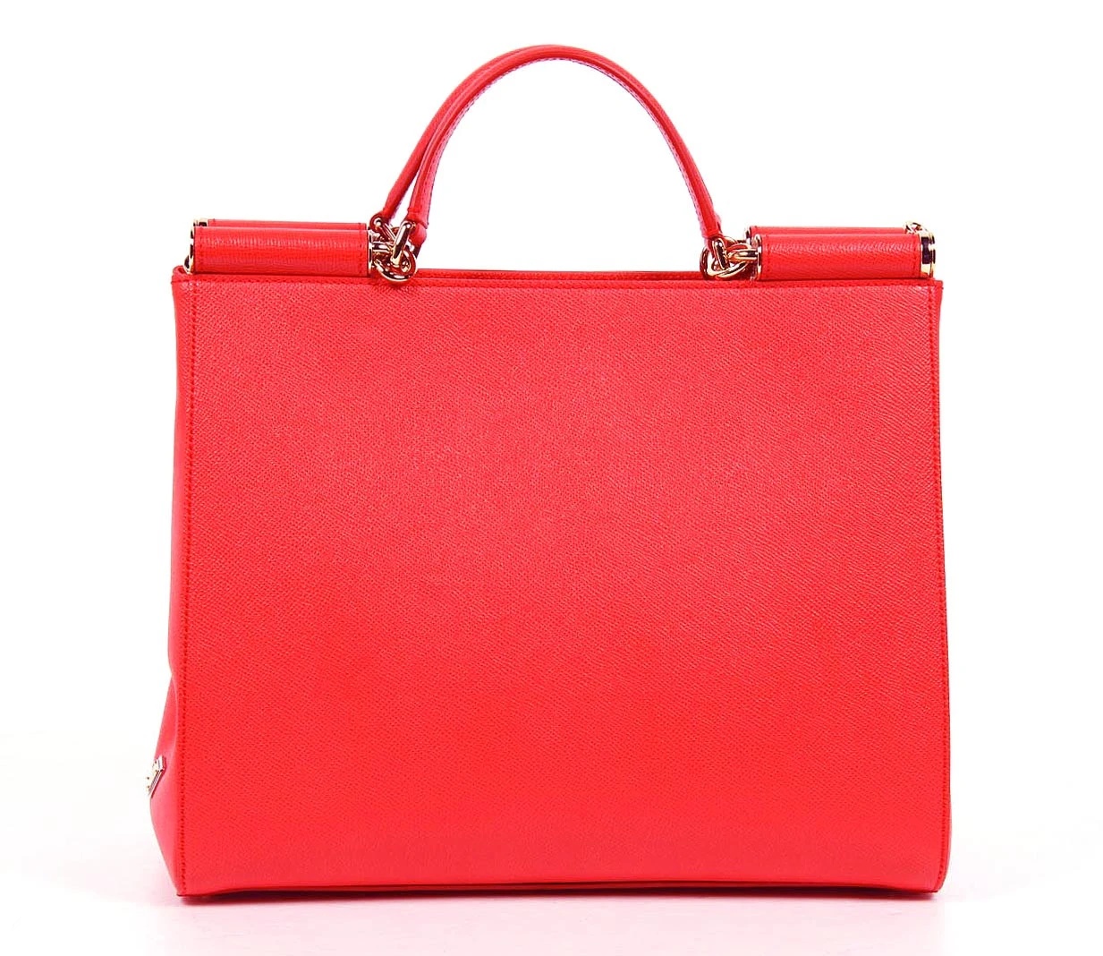 Dolce & Gabbana Logo Details Handbag In Red
