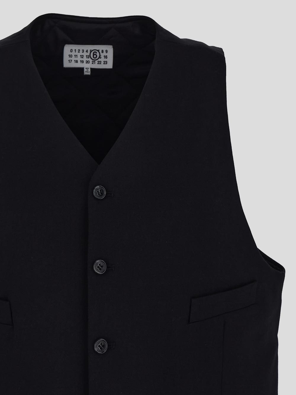 MM6 MAISON MARGIELA QUILTED-LINING WAISTCOAT 