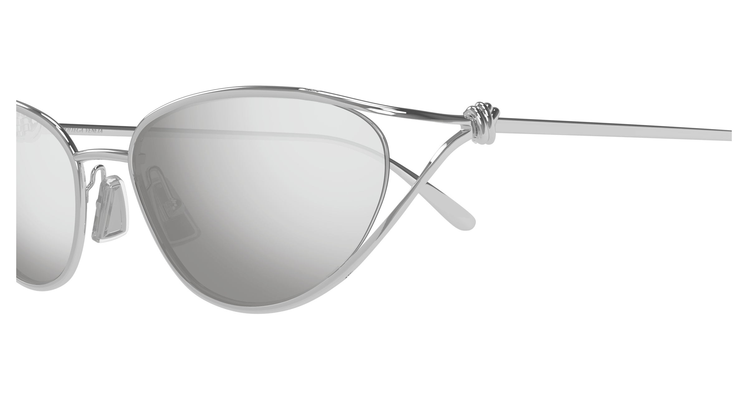 Bottega Veneta 57mm Cat Eye Sunglasses In White