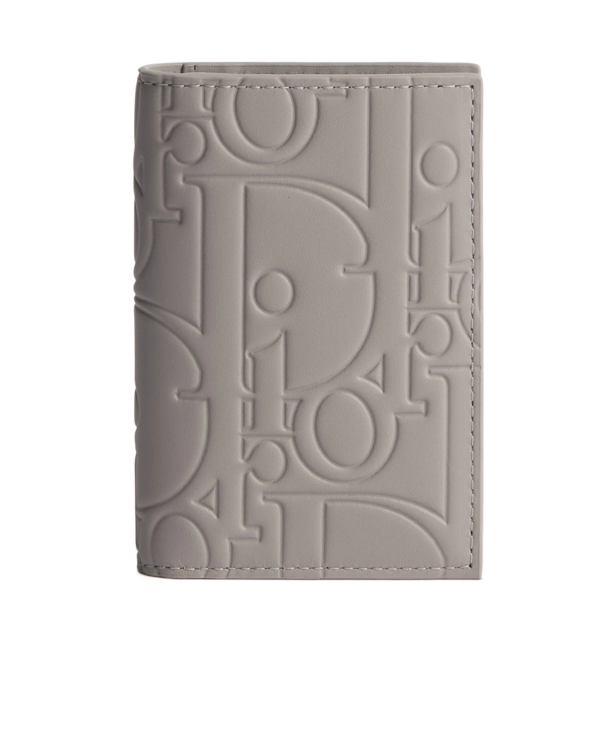 Dior Bifold Card Holder In Grey