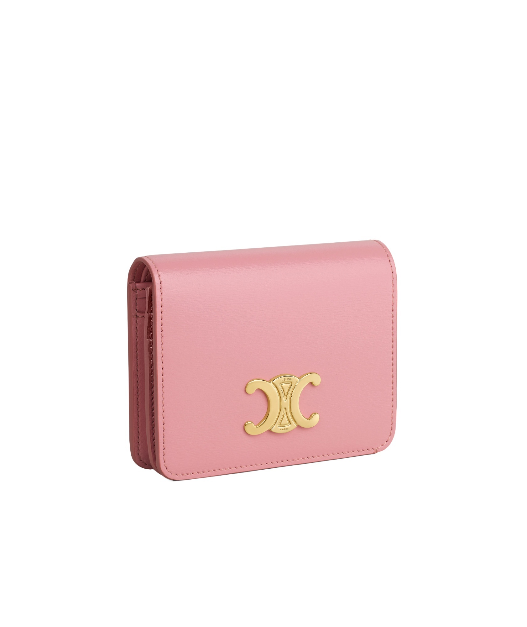 Celine Button The Wallet With The Logo In Pink