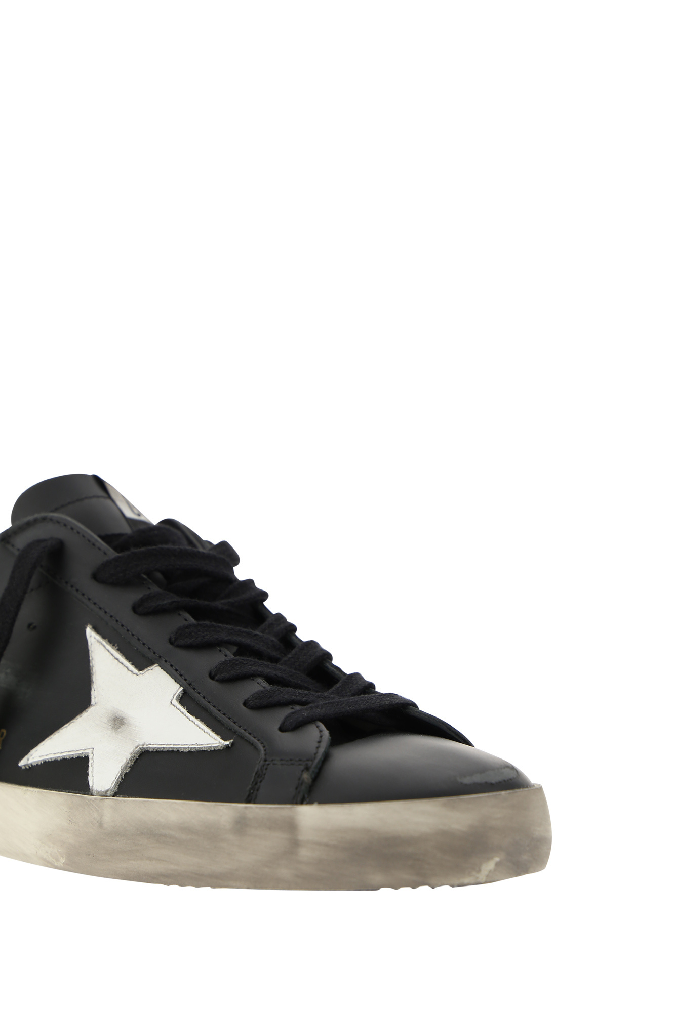 Golden Goose Superstar Leather Sneakers In White