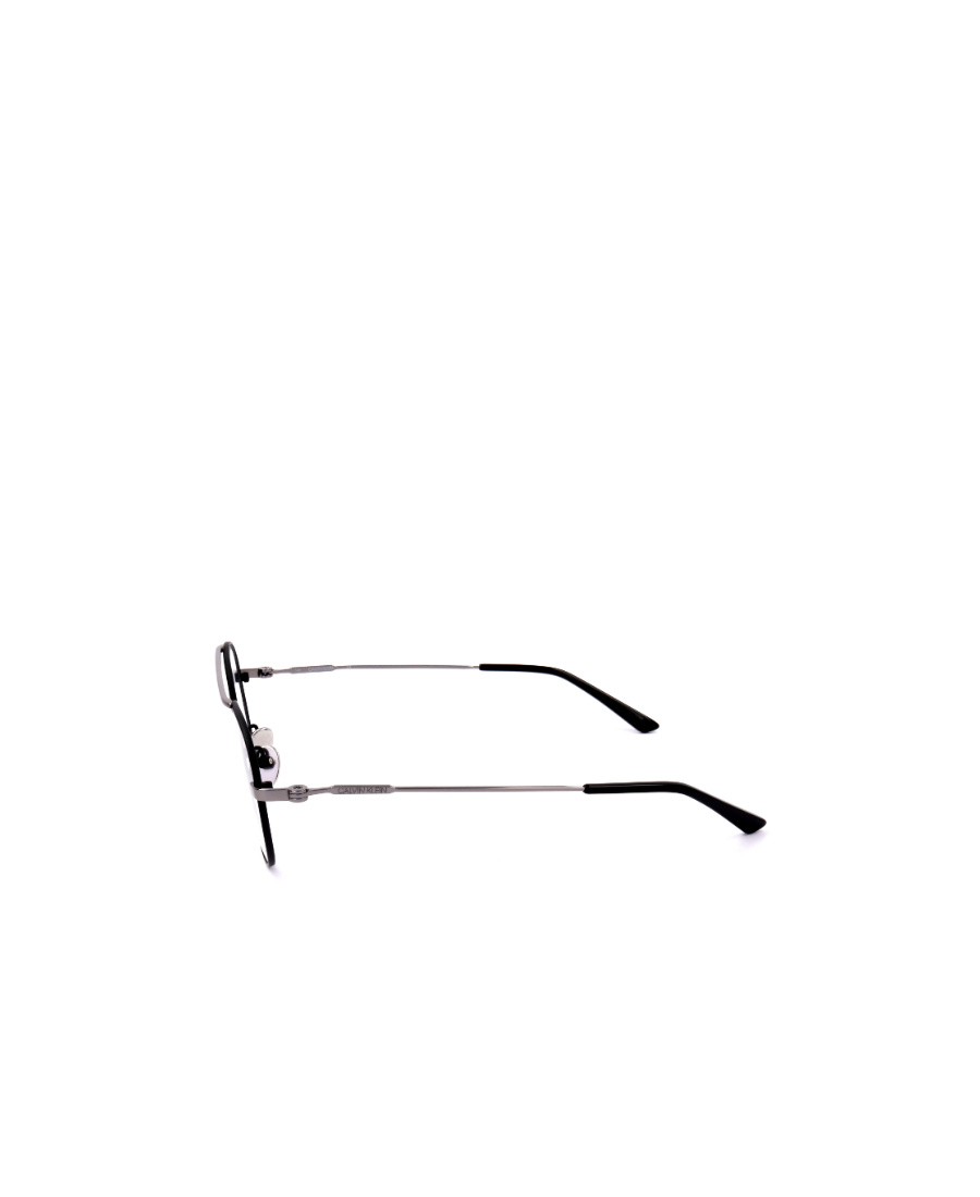 Calvin Klein Logo Round Frame Glasses In Gray