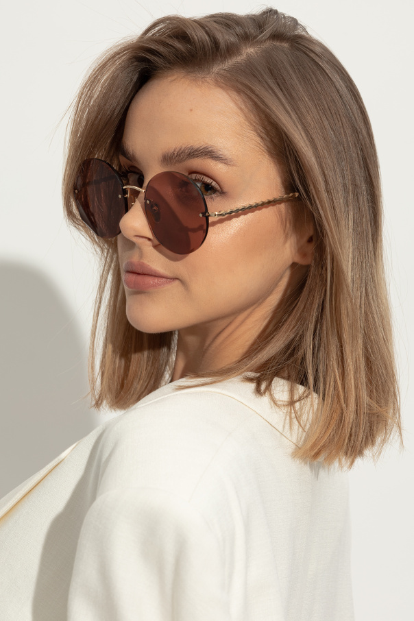 Chloé Oversized Round-frame Sunglasses In Pink