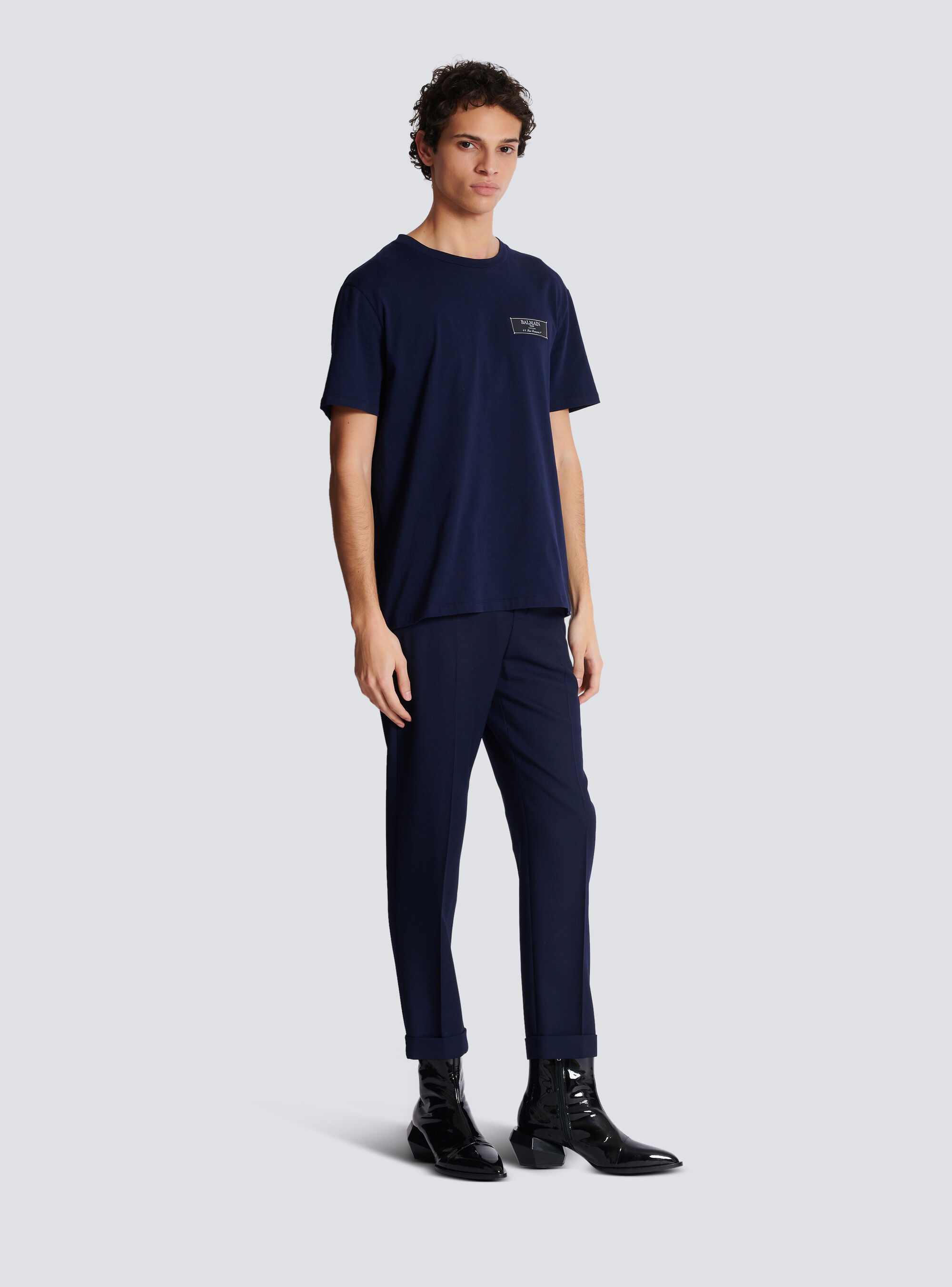 Balmain Short-sleeved T-shirt In Black
