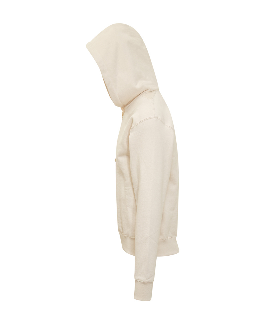 Jil Sander Hoodie With Logo Print In White