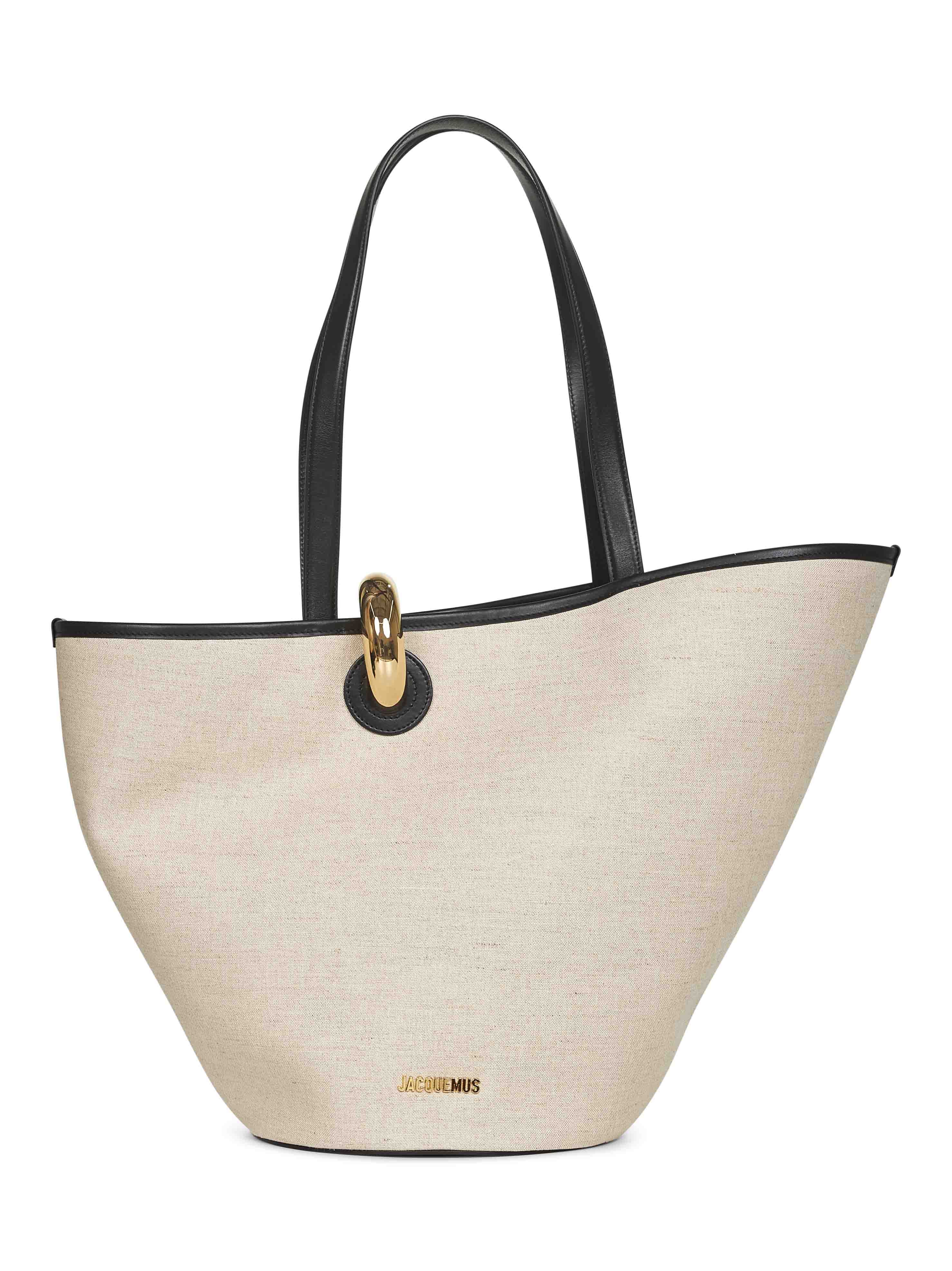 Jacquemus Women Greige The Bambola Bucket Bag In Neutral