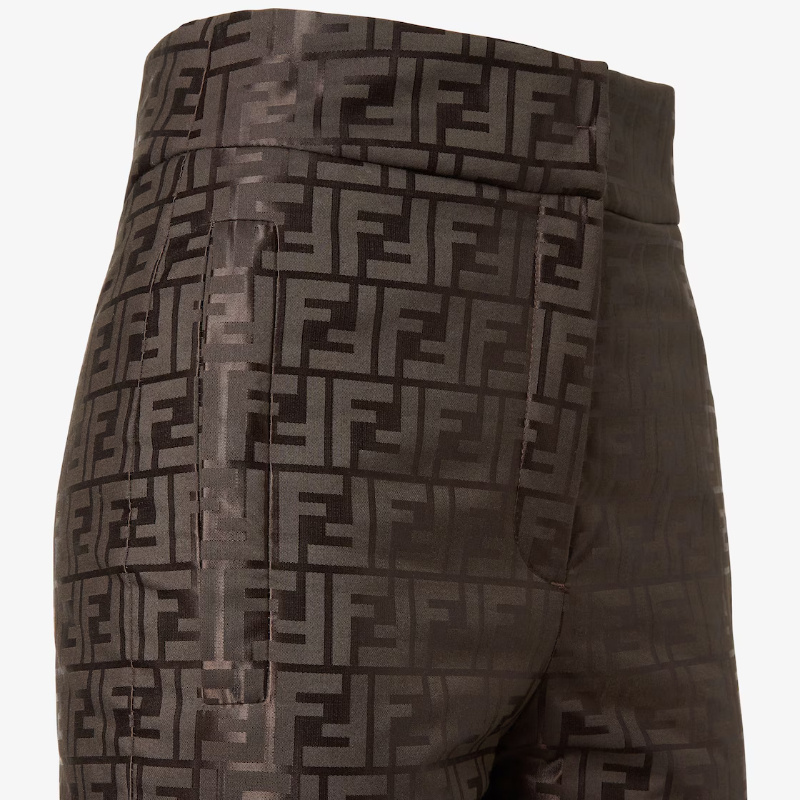 Fendi Ff-motif Ski Pants In Brown