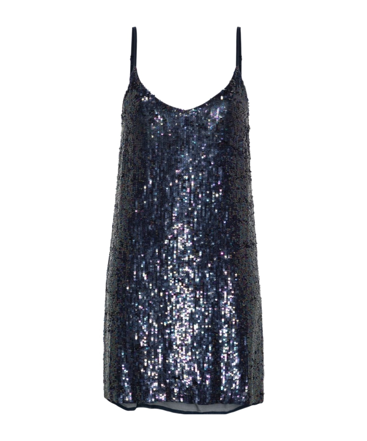 P.a.r.o.s.h Gabriel Sequinned Mini Dress In Black