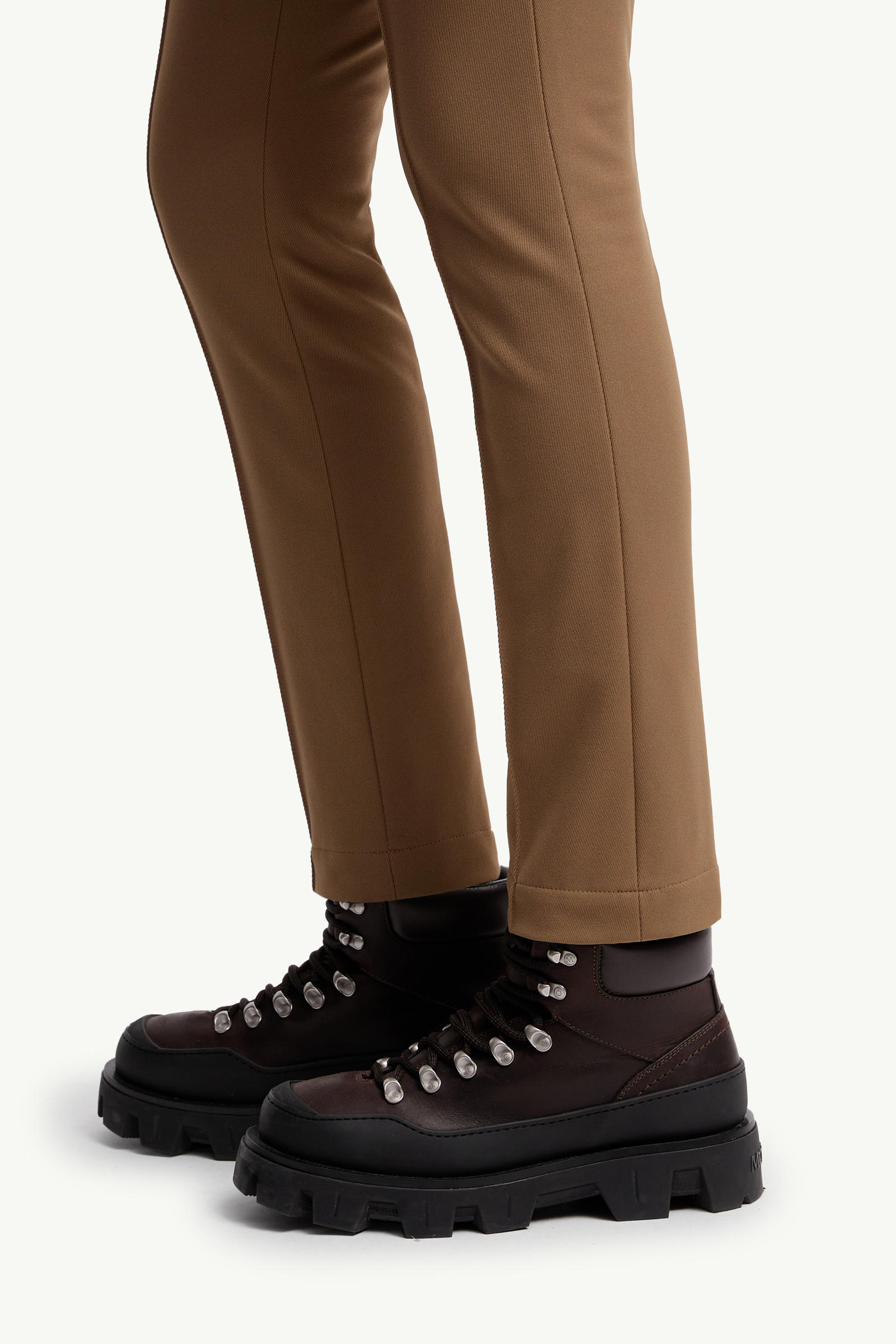 Moncler Grenoble Mid Rise Twill Ski Trousers In Brown