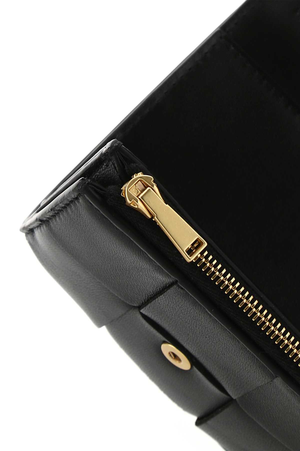 Bottega Veneta Fold-over Intrecciato Wallet In Black
