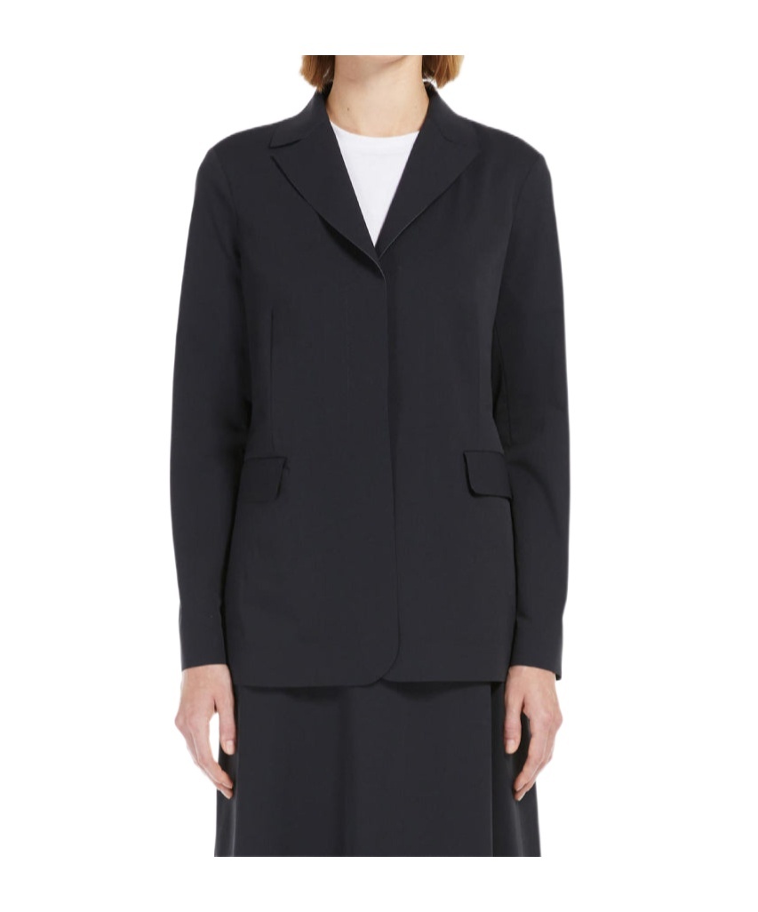 Max Mara Single Breasted Blazer In Black