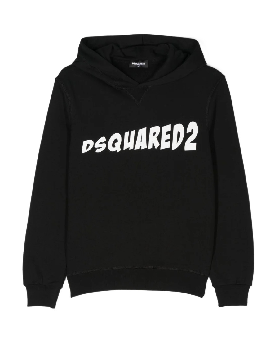 Dsquared2 Logo Pattern Sweater In Black