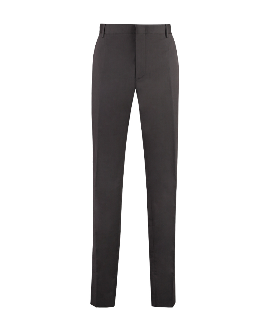 Shop Zegna Logo Casual Pants In Black