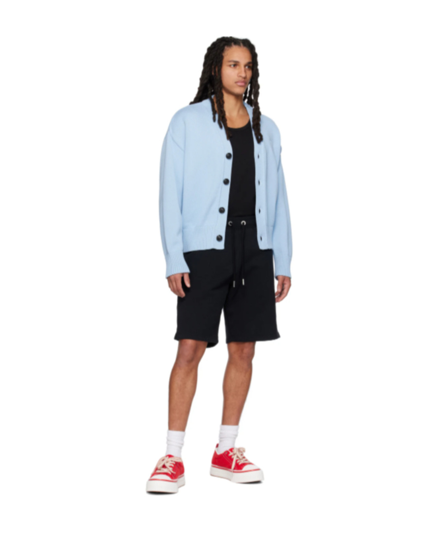 Ami Alexandre Mattiussi Ami De C Ur Knitted Cardigan In Blue