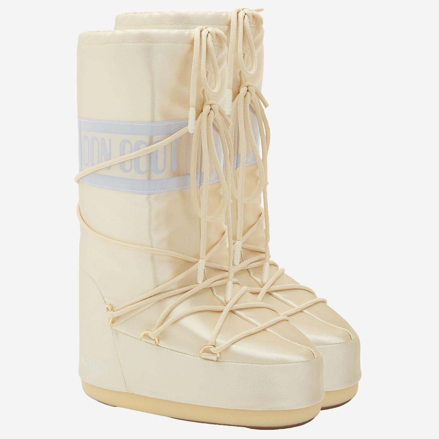 Moon Boot Icon Padded Lace-up Boots In Brown