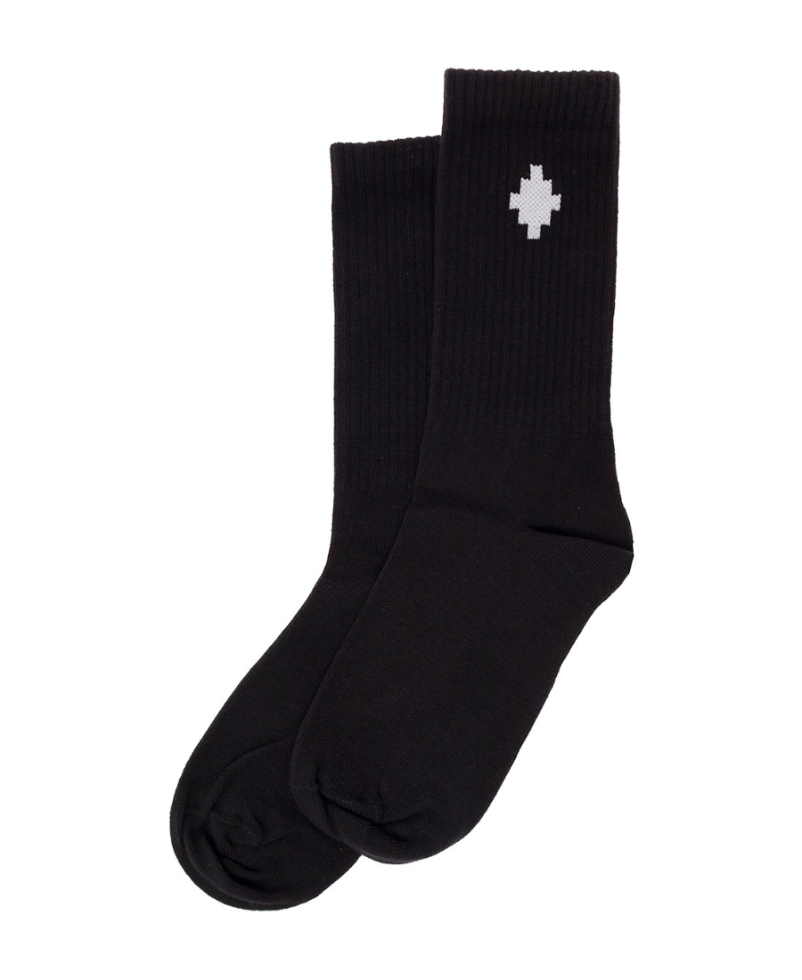 Marcelo Burlon County Of Milan Rib Knitted Socks In Black