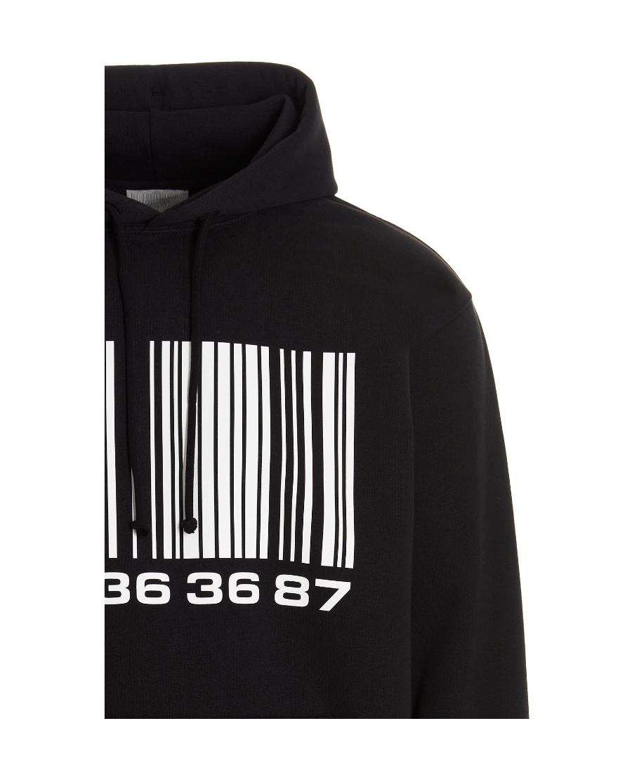 VTMNTS VTMNTS BARCODE PRINTED DRAWSTRING HOODIE 