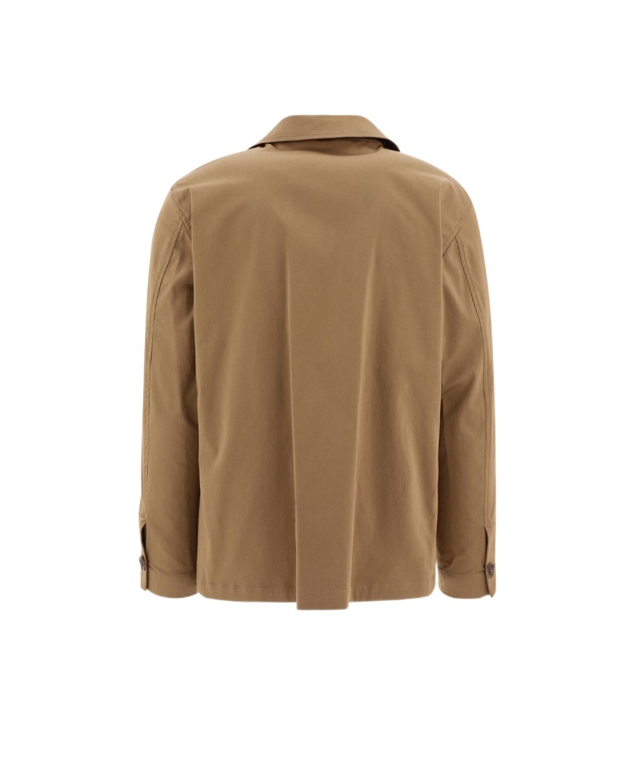 Lardini Overshirt With Breast Pockets Jackets Brown In Brown