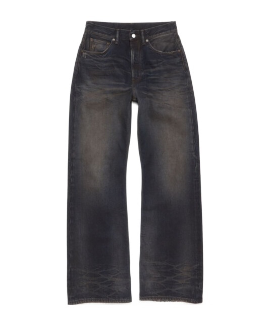 Acne Studios 2021f High-rise Loose-fit Jeans In Black