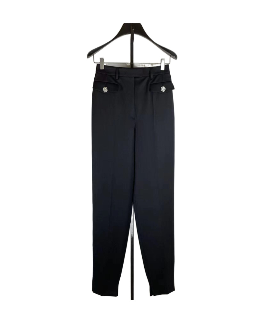 Prada Front Pocket Tailored Trousers In Black