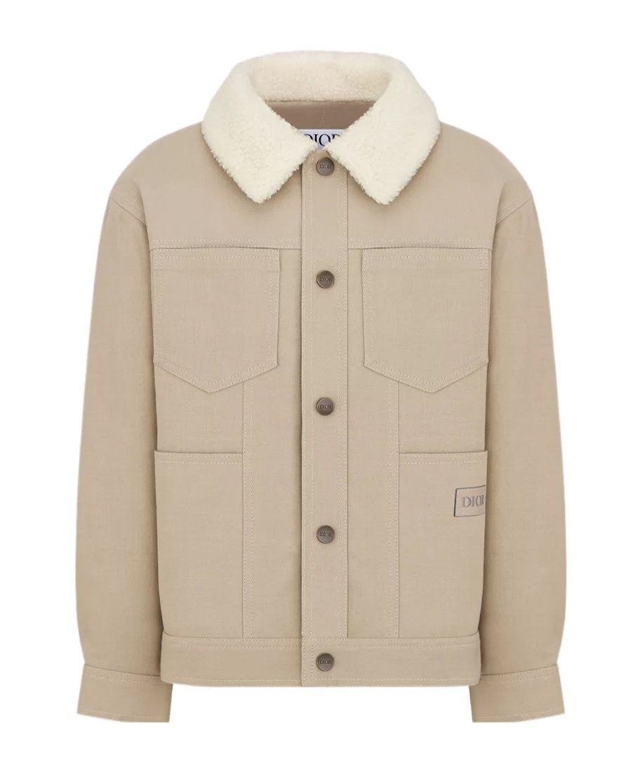Dior Long-sleeved Jacket In Gold