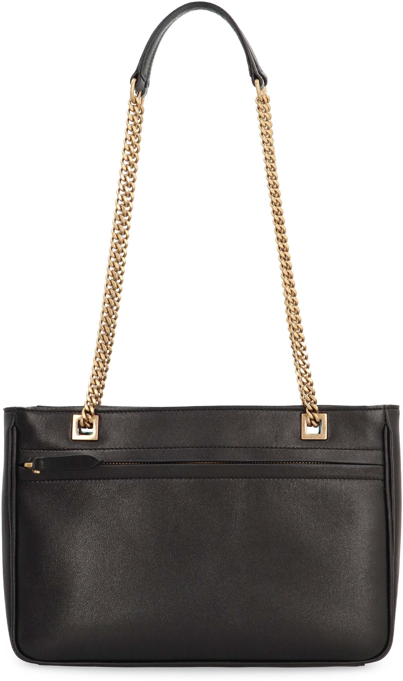 Valentino Garavani Black Lambskin Leather Viva Superstar Medium Tote Bag In Brown