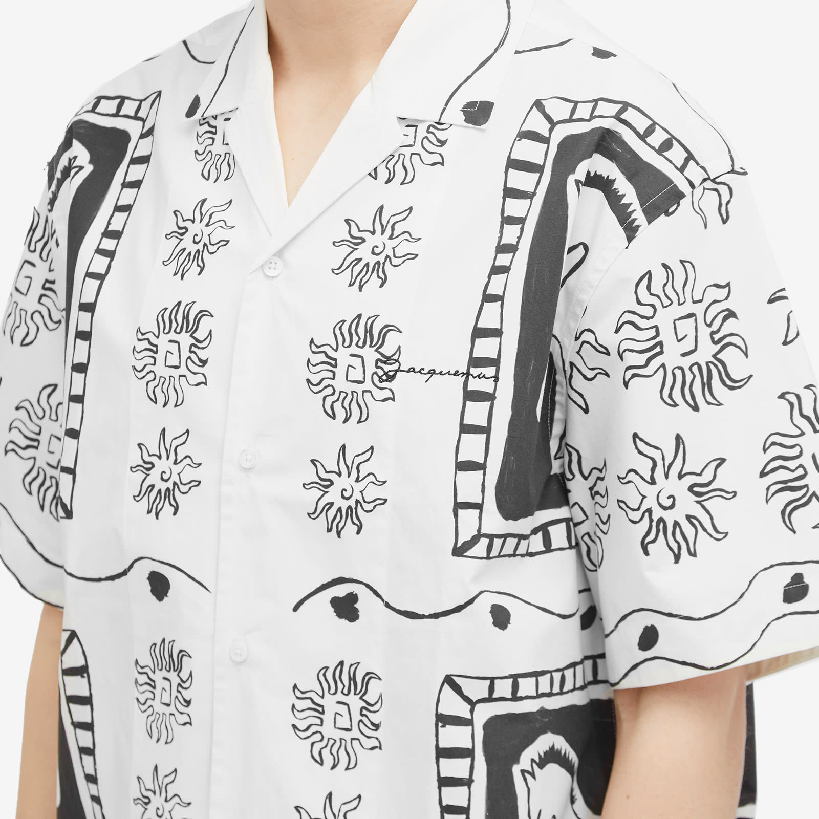 Shop Jacquemus Short-sleeved Shirt In White
