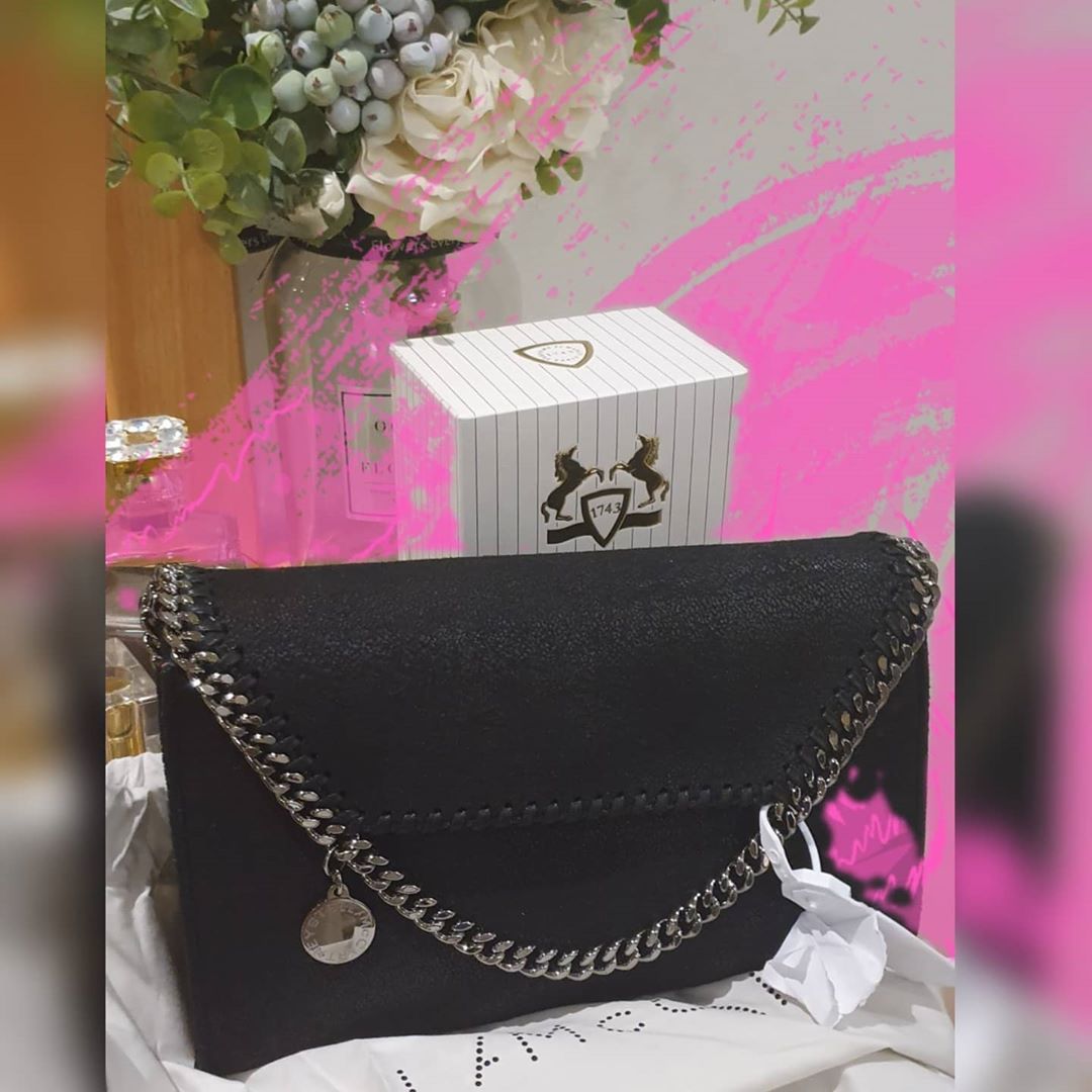 Stella Mccartney Mini Falabella Shaggy Dear Faux Leather Crossbody Bag In Black