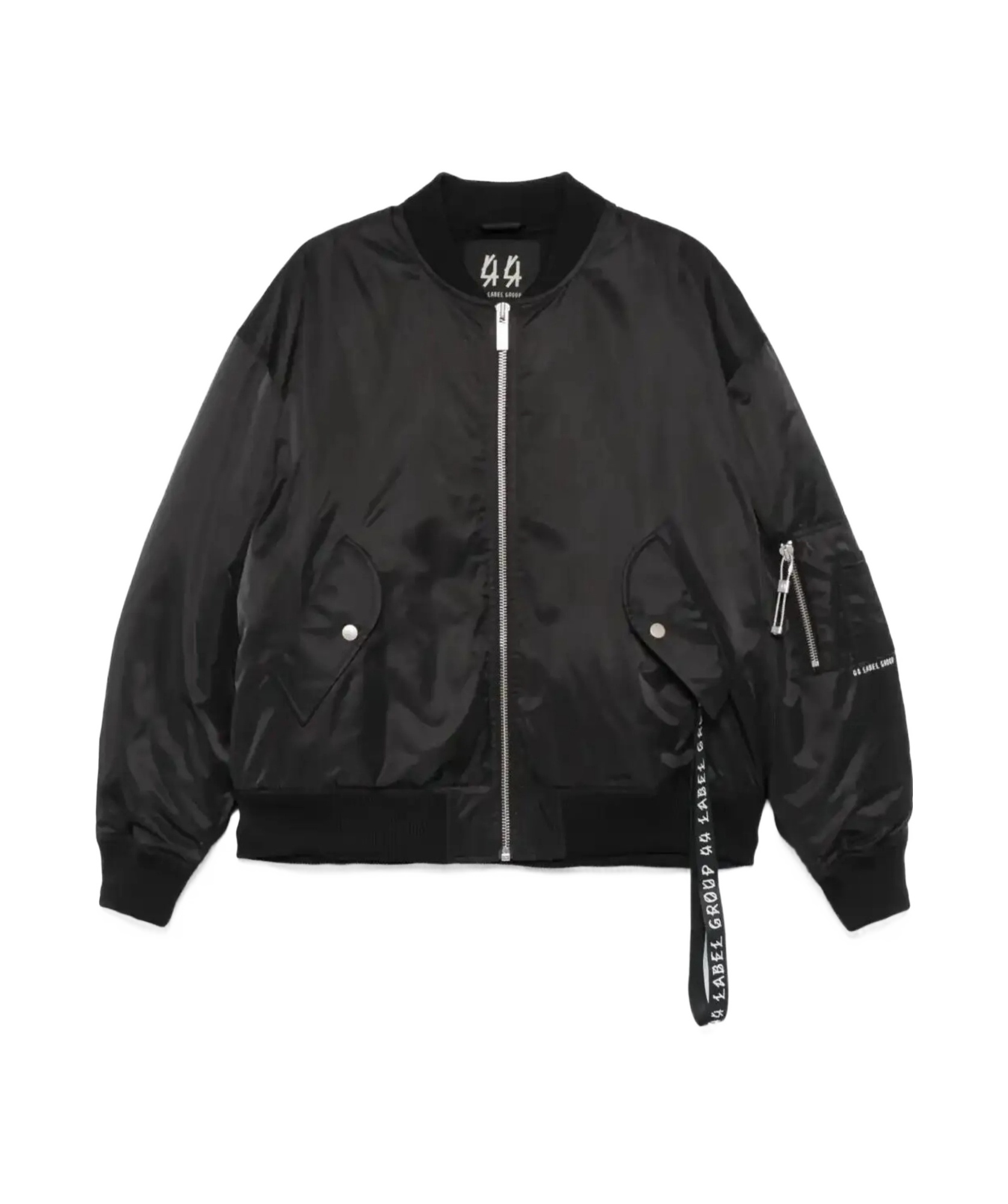 44 Label Group Profiler Bomber Jacket In Black