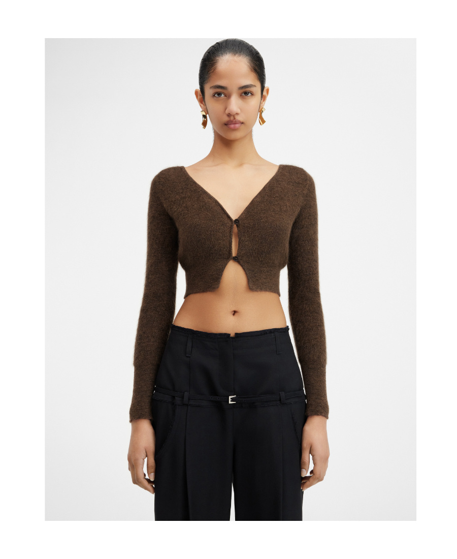 Jacquemus Le Cardigan Alzou Cardigan In Brown