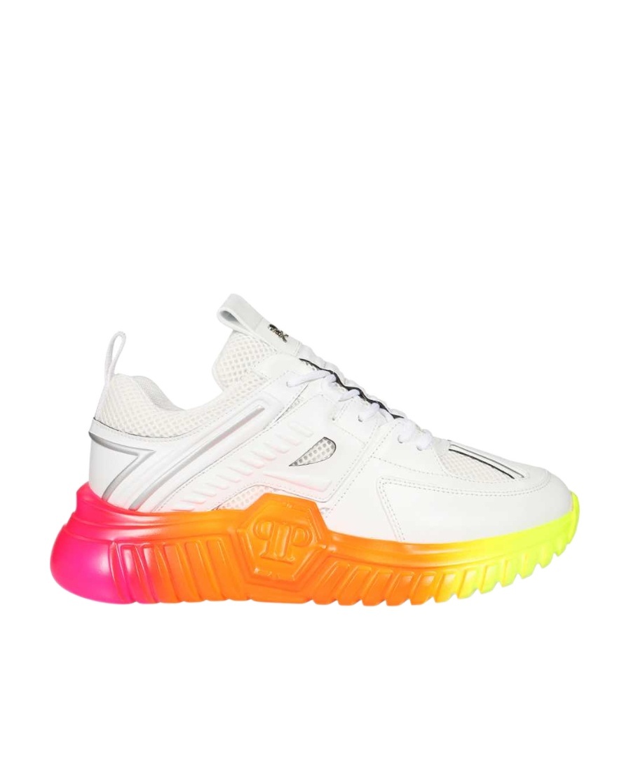 Philipp Plein Runner Rainbow Low-top Sneakers In White