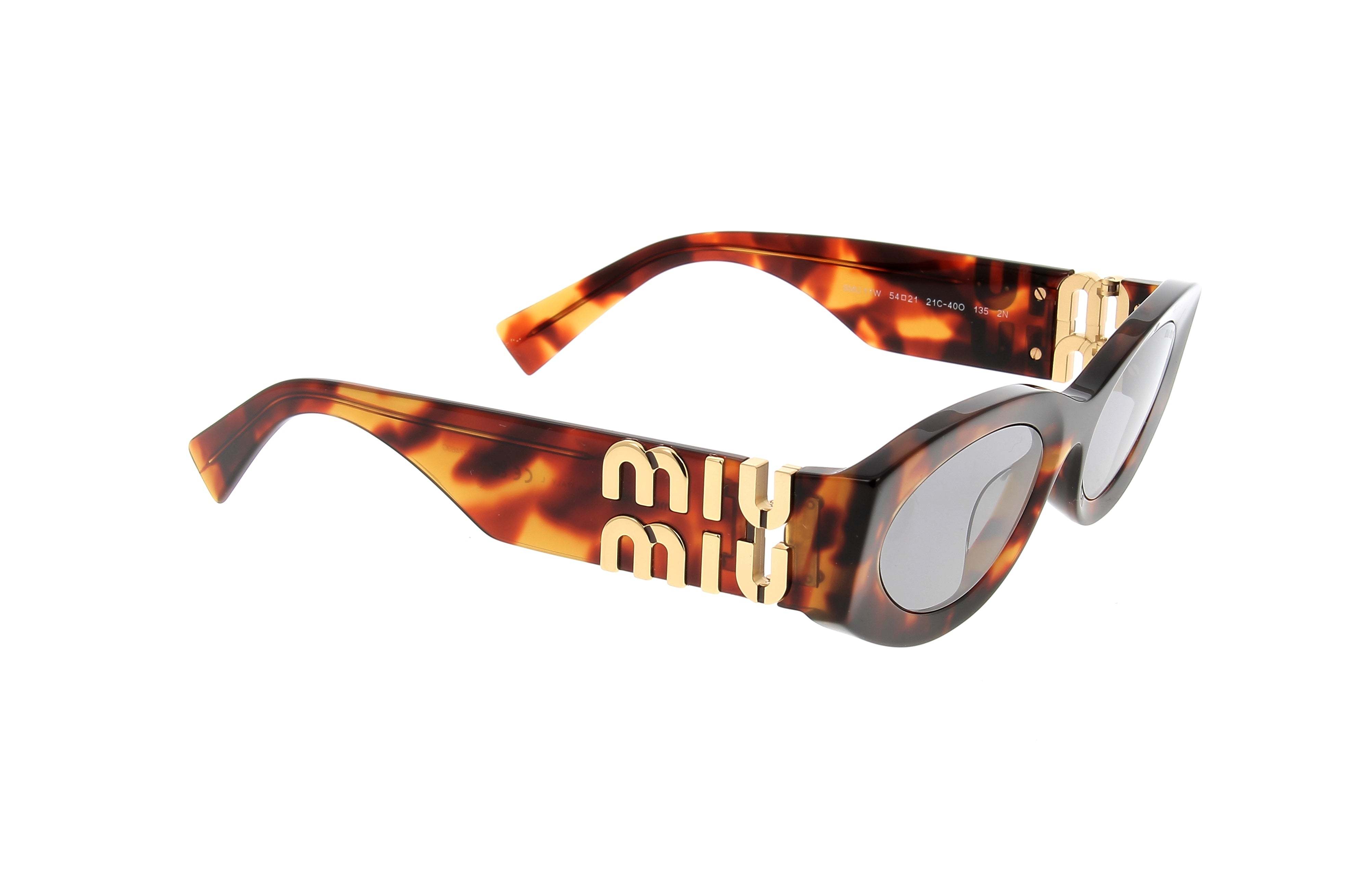 Miu Miu Eyewear Oval-frame Sunglasses In Multi