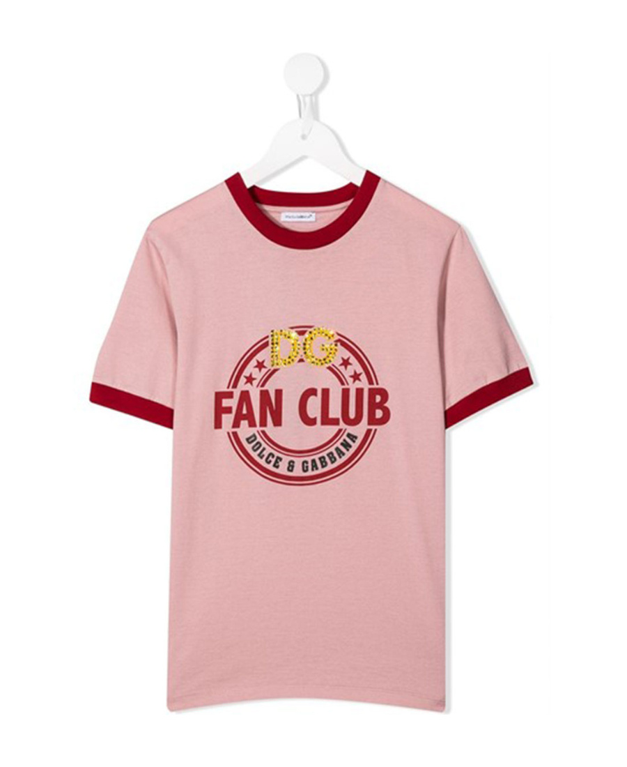 Dolce & Gabbana Fan Club T-shirt In Pink