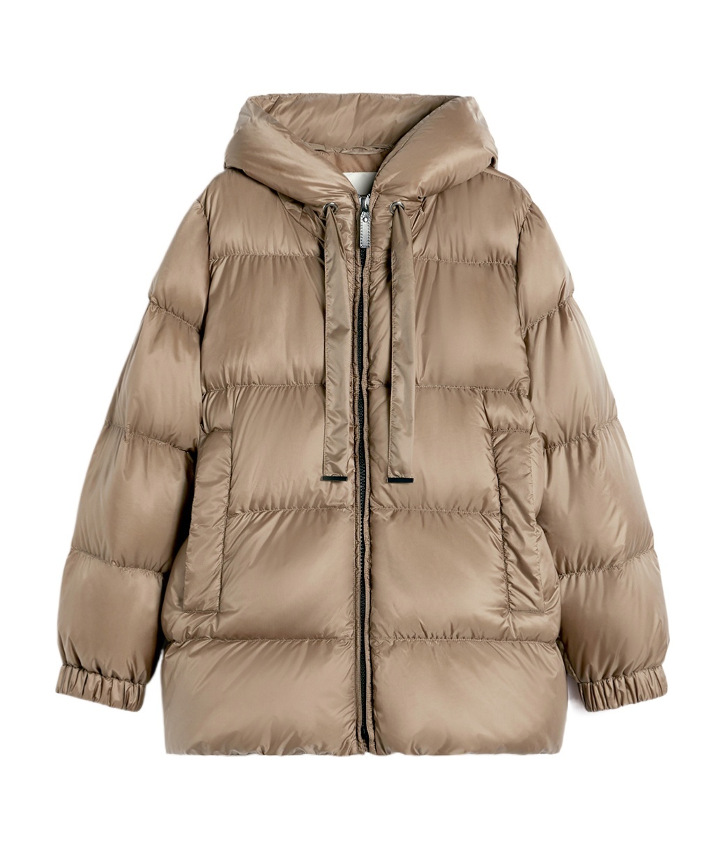 Max Mara Long Sleeve Cotton Coat In Brown