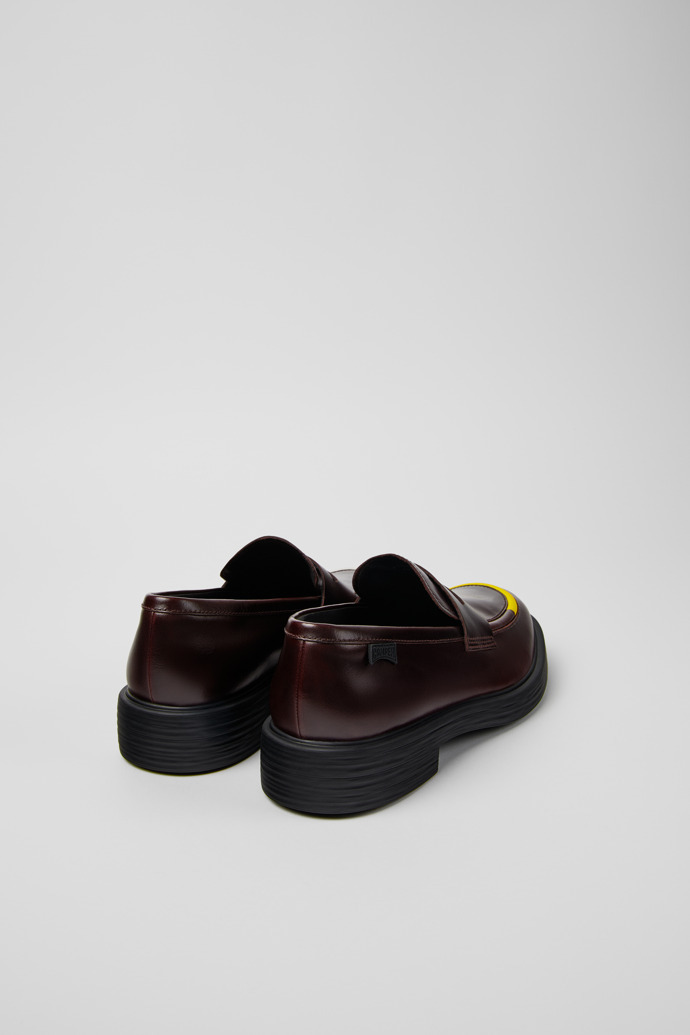 Camper Twins Leather Loafers In Brown