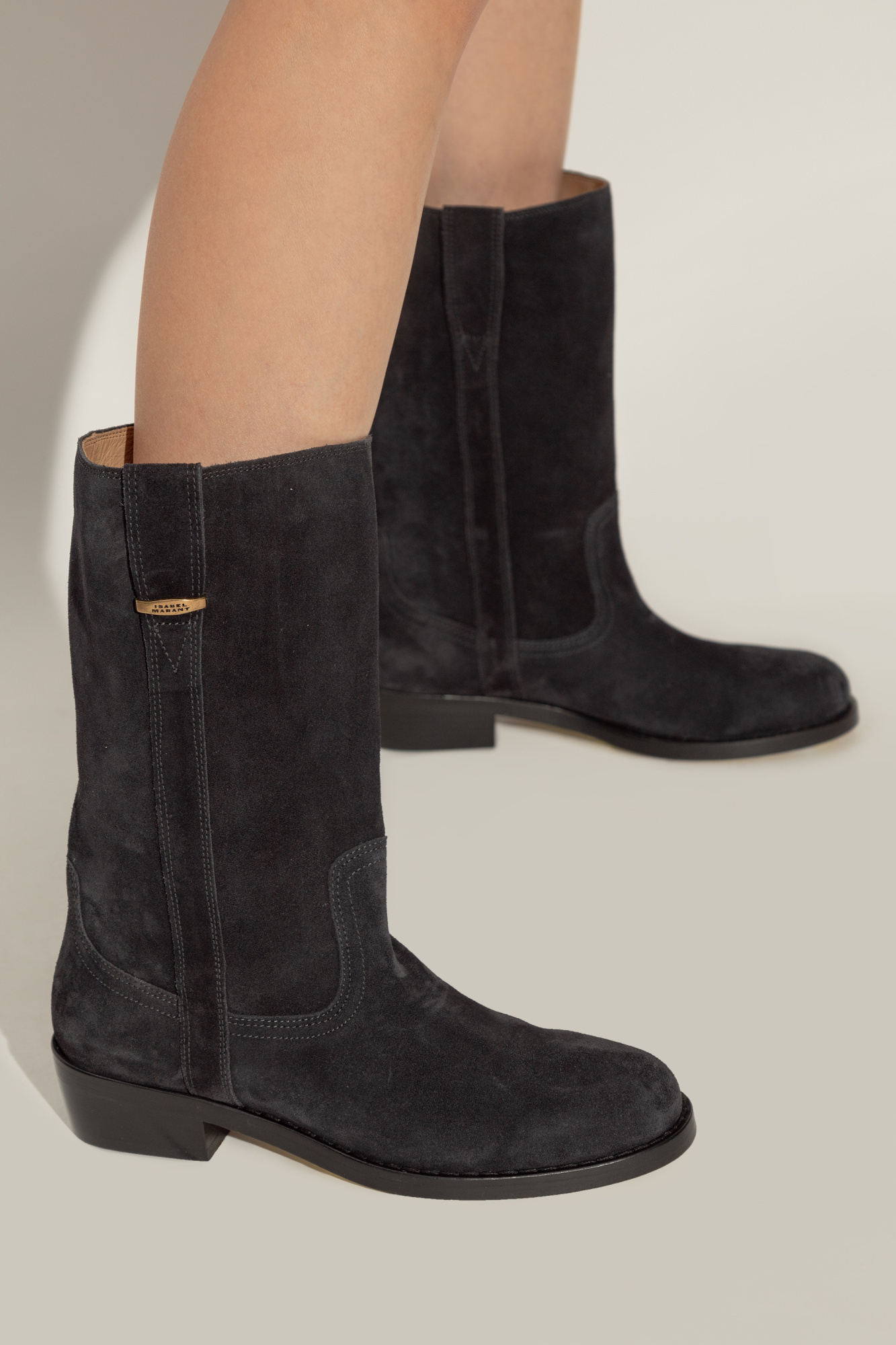 Shop Isabel Marant Heikee Short Boots In Black
