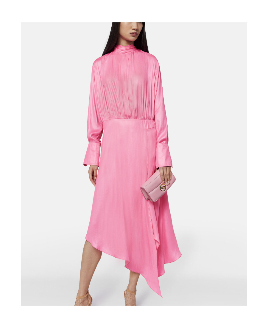 Stella Mccartney Asymmetrical Hem Dress In Pink