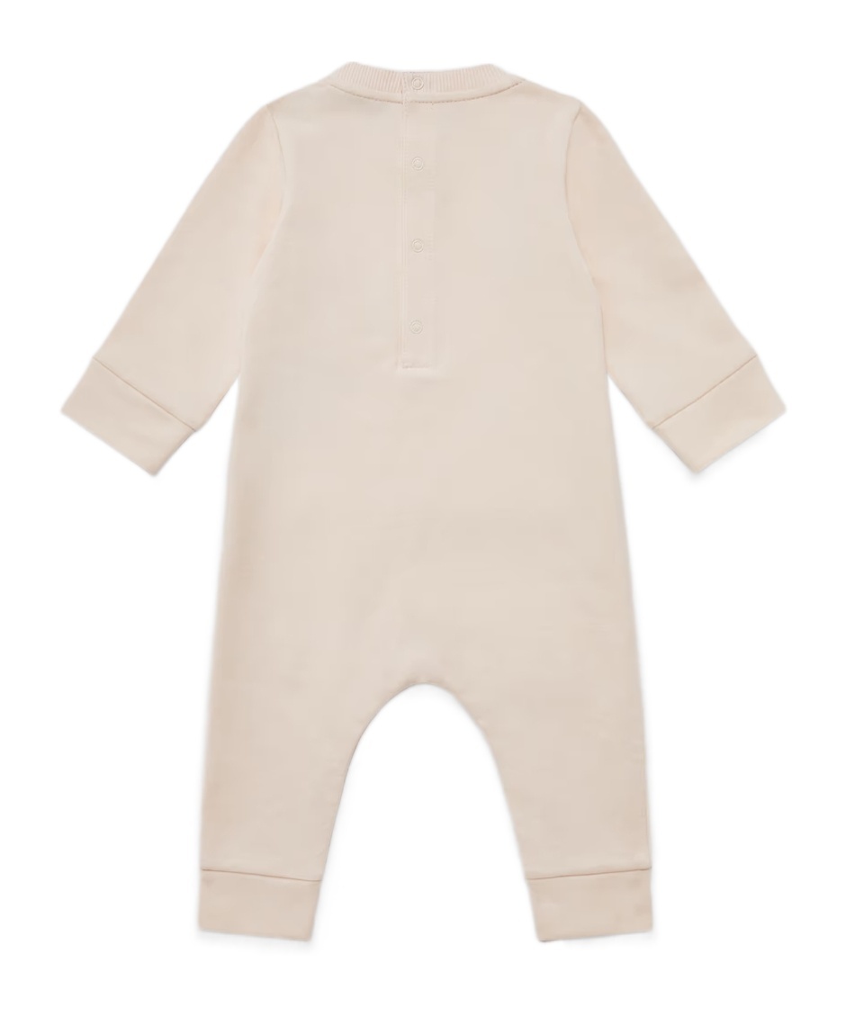 Moncler Long-sleeved Jumpsuit In Pink