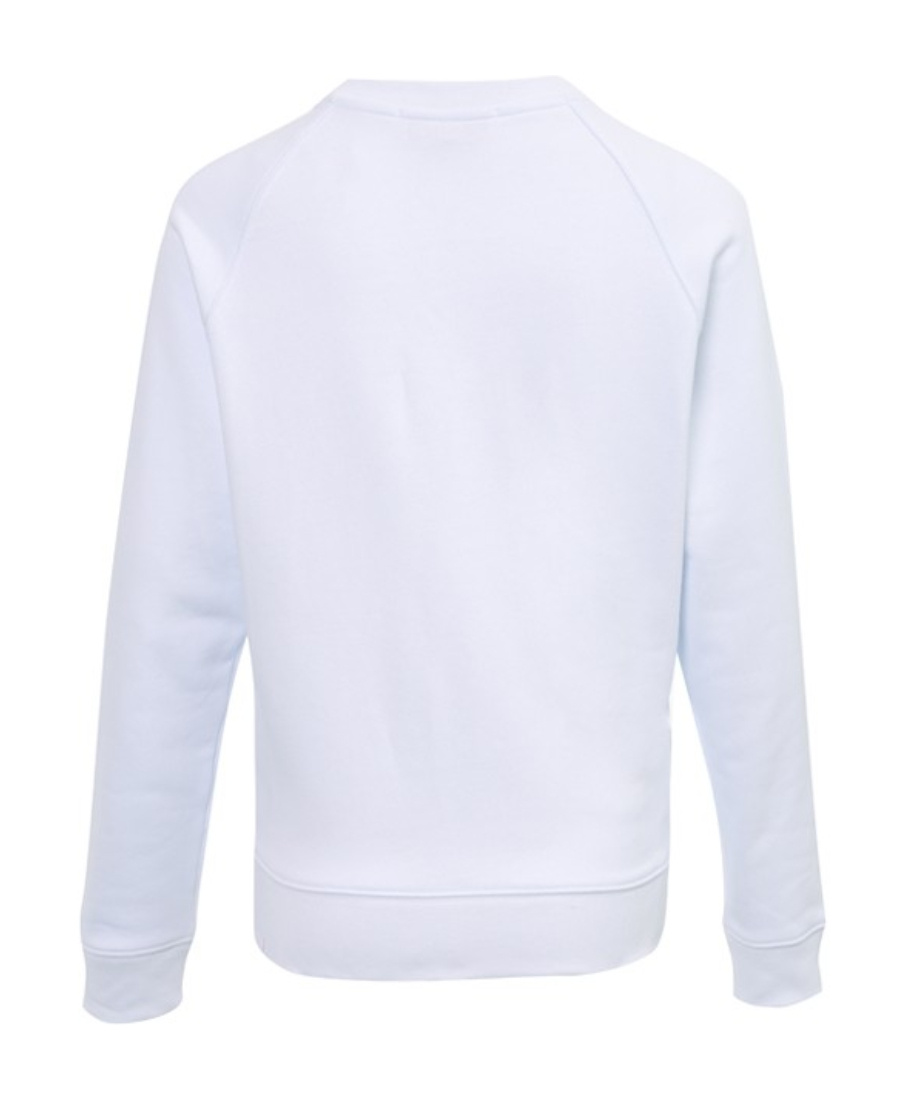Msgm Relaxed-fit Sweatshirt With Bold Graphic Print In White