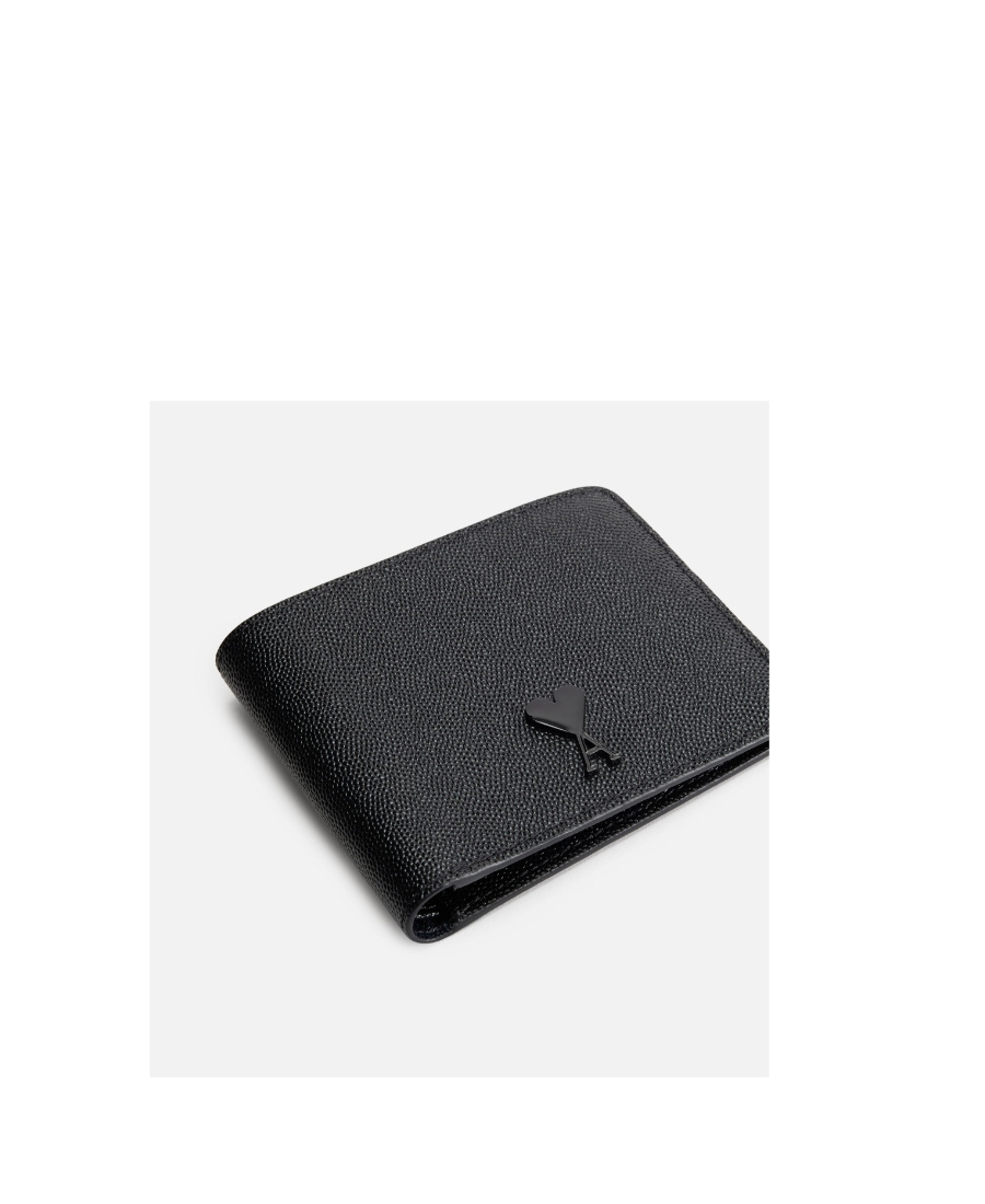 Ami Alexandre Mattiussi Logo Folding Wallet In Black