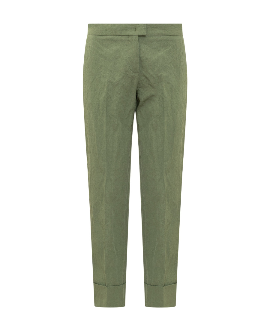 Fabiana Filippi Turn-up Hem Trousers In Green
