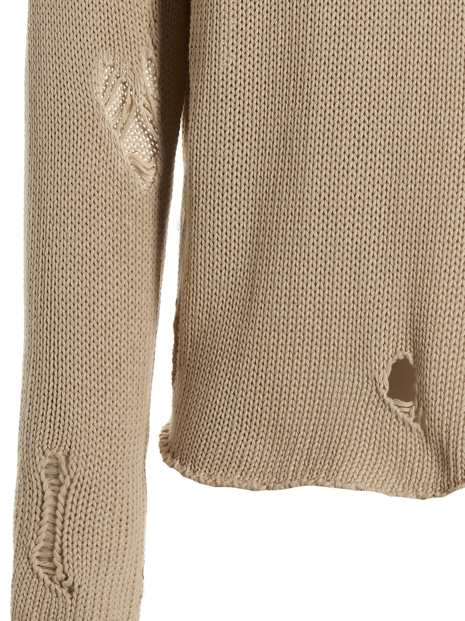 424 Torn Sweater In Nude