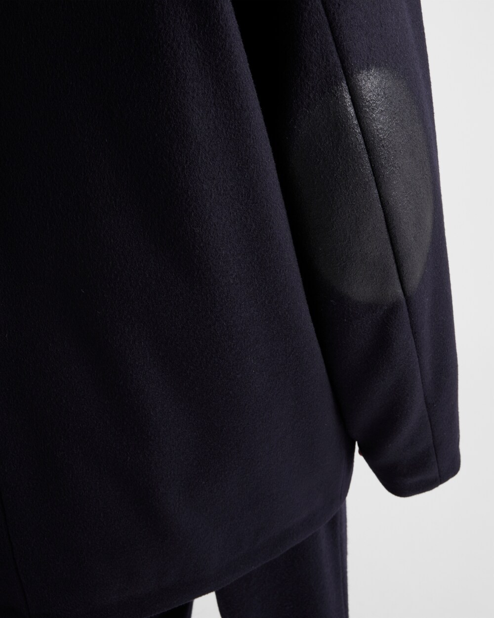 Prada Wool Caban Jacket In Blue
