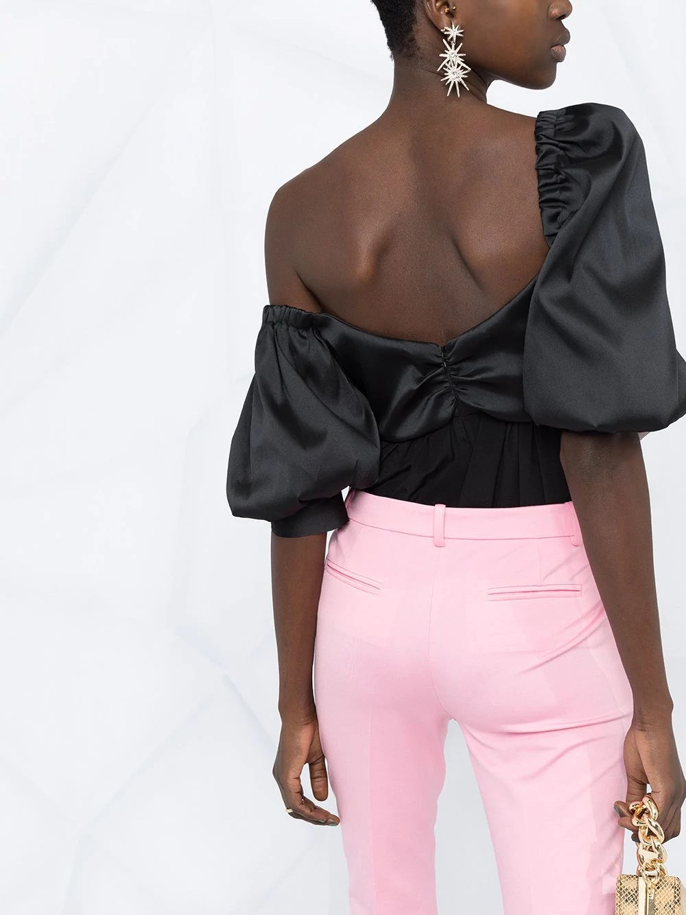 Pinko Tailored Cropped Trousers In Pink