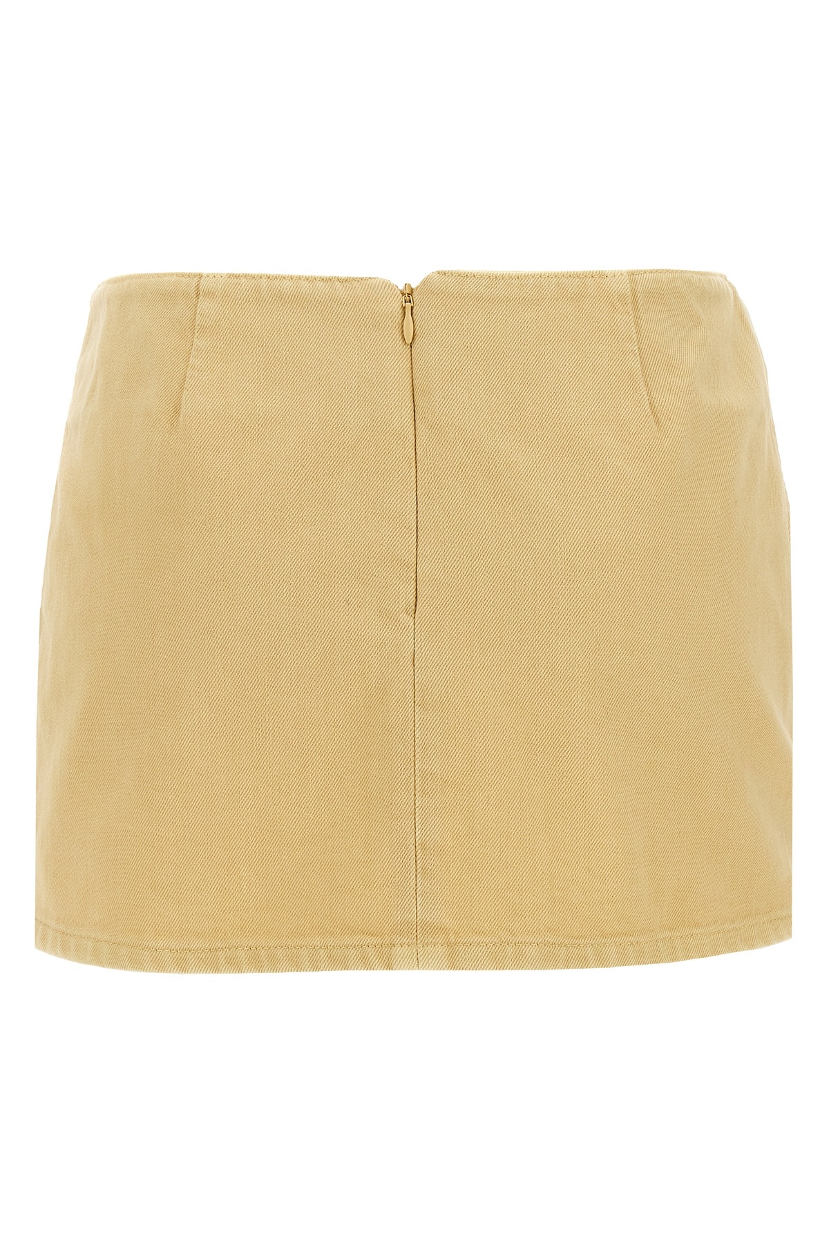 Shop Magda Butrym Floral-embellished Miniskirt In Yellow
